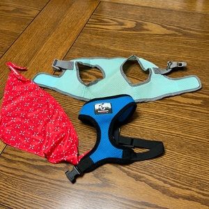 2) harness dog collars